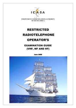 Restricted Radiotelephone Operator's