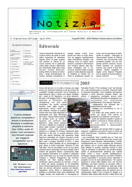 2005 Editoriale