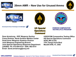 20Mm AMR – New Use for Unused Ammo