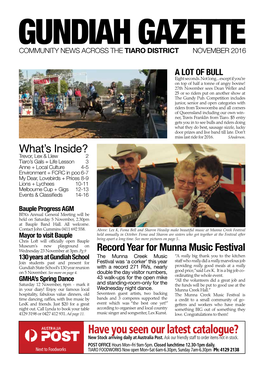 Munna Creek Festival Held Annually in October