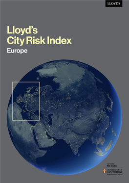 Europe Lloyd’S City Risk Index Europe