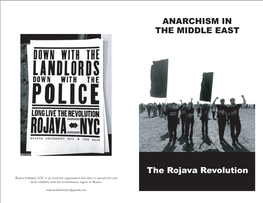 The Rojava Revolution ANARCHISM in the MIDDLE EAST