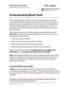 Understanding Blood Tests