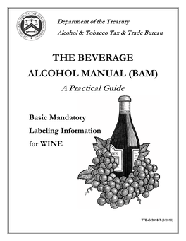 Wine Beverage Alcohol Manual 08-09-2018
