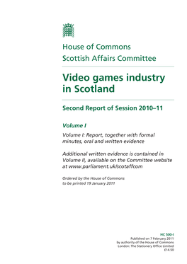 Video Games Industry in Scotland