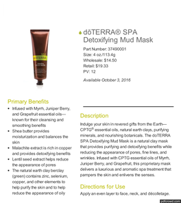 Spa Detox Mud Mask