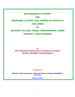 M/S Bharat Aluminium Company Limited Korba-495684 Chhattisgarh