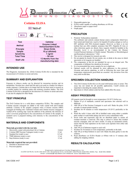 Cotinine ELISA 4