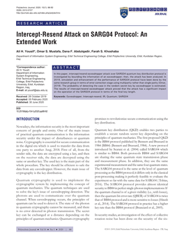 Intercept-Resend Attack on SARG04 Protocol: an Extended Work
