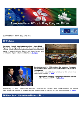 Remarks by EU Trade Commissioner Karel De Gucht After the 27Th EU