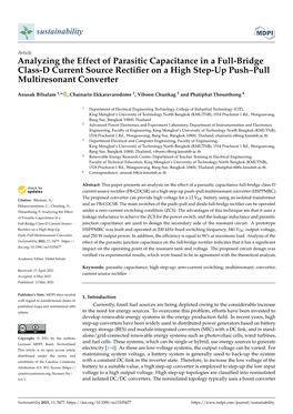 Analyzing the Effect of Parasitic Capacitance in a Full-Bridge Class-D Current Source Rectiﬁer on a High Step-Up Push–Pull Multiresonant Converter