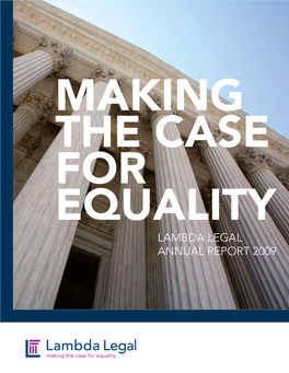 Lambda Legal Annual Report 2009