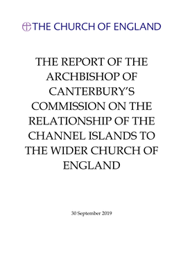 The Report of the Archbishop of Canterbury's Commission