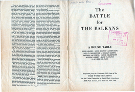 Battle the Balkan·S