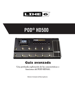 Line 6 POD® HD500 Advanced Guide