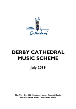 Derby Cathedral Music Scheme