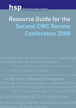 Resource Guide for the Second CWC Review Conference 2008
