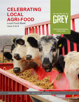 CELEBRATING LOCAL AGRI-FOOD Local Food Week June 3 to 9