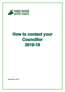 How to Contact Your Councillors