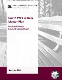 South Park Blocks Master Plan