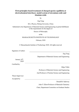 Model System of Zirconium Oxide An