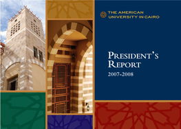 President's Report-18.Indd 1 1/28/09 11:52:40 AM President's Report-18.Indd 2 1/28/09 11:52:43 AM Table of Contents