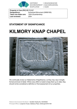 Kilmory Knap Chapel Statement of Significance