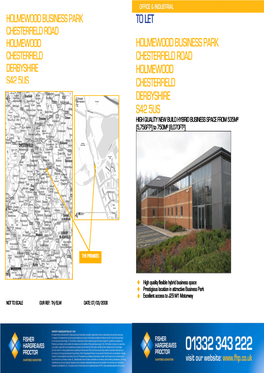 To Let Holmewood Business Park Chesterfield Road