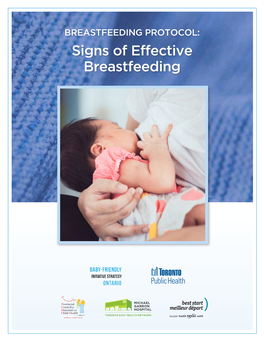 Signs of Effective Breastfeeding