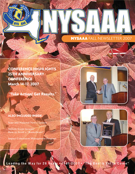 Nysaaa Fall Newsletter 2007