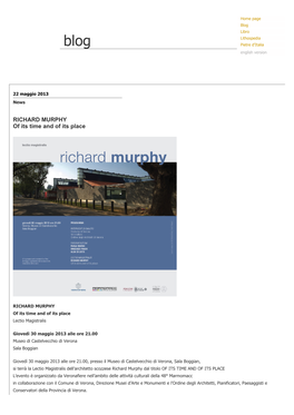 RICHARD MURPHY of Its Time and of Its Place « Blog