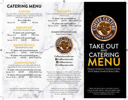 Catering Menu