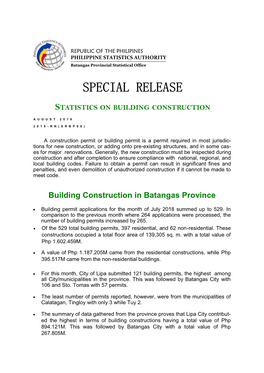 Building Statistics- Aug. 2018.Pdf