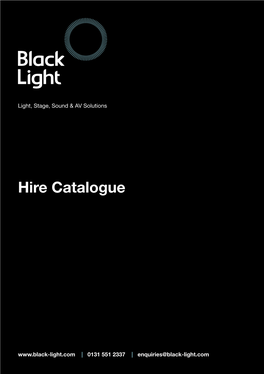 Hire Catalogue