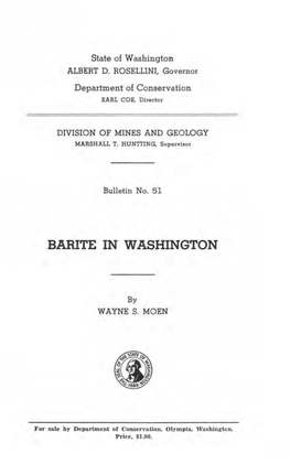 Barite in Washington