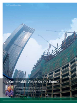 A Sustainable Vision for the Future