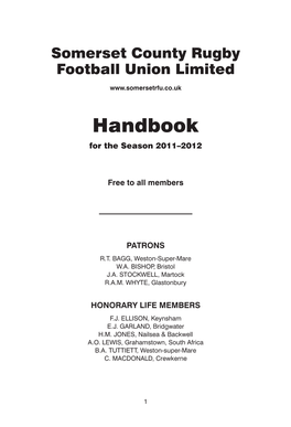 Handbook for the Season 2011–2012