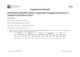 Mapping the Geographic Distribution of Tungiasis in Sub-Saharan Africa