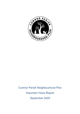 Cumnor Parish Neighbourhood Plan Important Views Report September 2020 Page 2 of 39