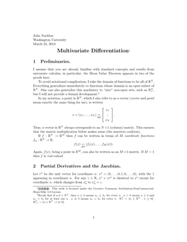 Multivariate Differentiation1
