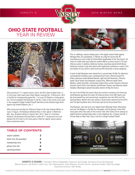 Ohio State Football Year in Review