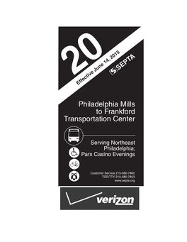 Philadelphia Mills to Frankford Transportation Center