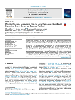 Dinosaur Footprint Assemblage from the Lower Cretaceous Khok Kruat Formation, Khorat Group, Northeastern Thailand