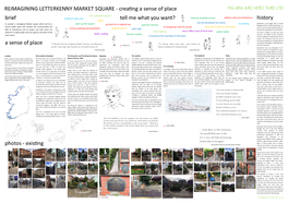 REIMAGINING LETTERKENNY MARKET SQUARE - Creating a Sense of Place FIGURA ARCHITECTURE LTD