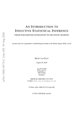 Arxiv:1808.10173V2 [Stat.AP] 30 Aug 2020