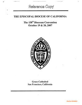 Journal of the 158Th Diocesan Convention