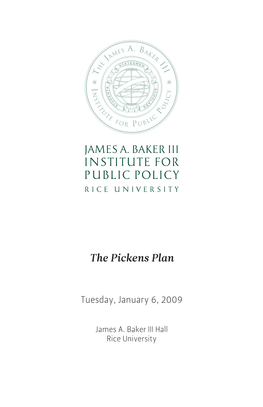 The Pickens Plan