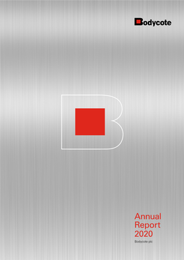 Annual Report 2020 Bodycote Plc Strategic Report Report Governance Financial Statements Additional Information