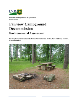 Fairview Campground Decommission Environmental Assessment