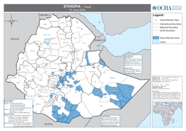 ETHIOPIA - Flood 01 June 2010 ERITREA Legend